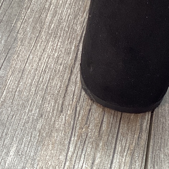 Bershka Booties Heeled Ankle Boots Zippered SIZE 6.5 Faux Suede Black Women’s - Picture 7 of 16